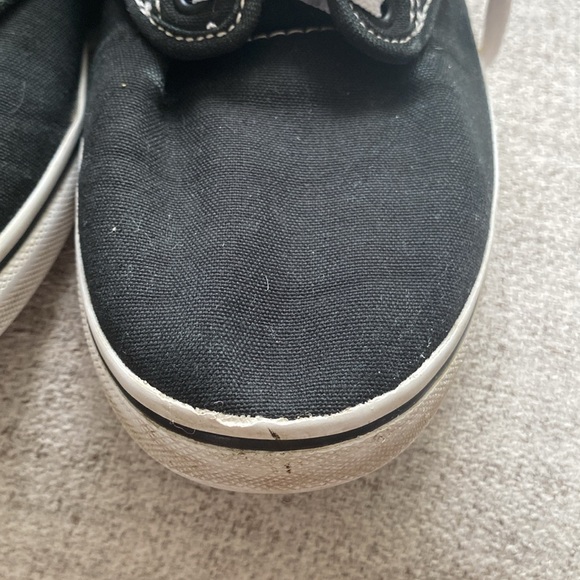 👟Vans “Off the wall” black sneakers/running shoes size 8 black/white womens. - Picture 12 of 13